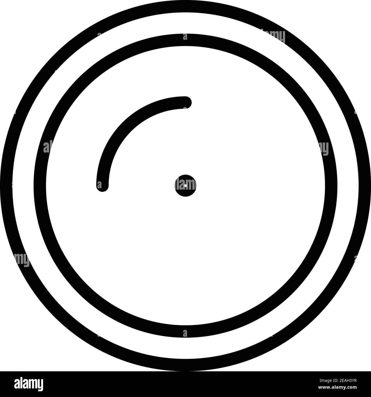 Icône du tambour de chanson. Outline Song DRUM icône vectorielle pour la conception Web isolée sur fond blanc Illustration de Vecteur
