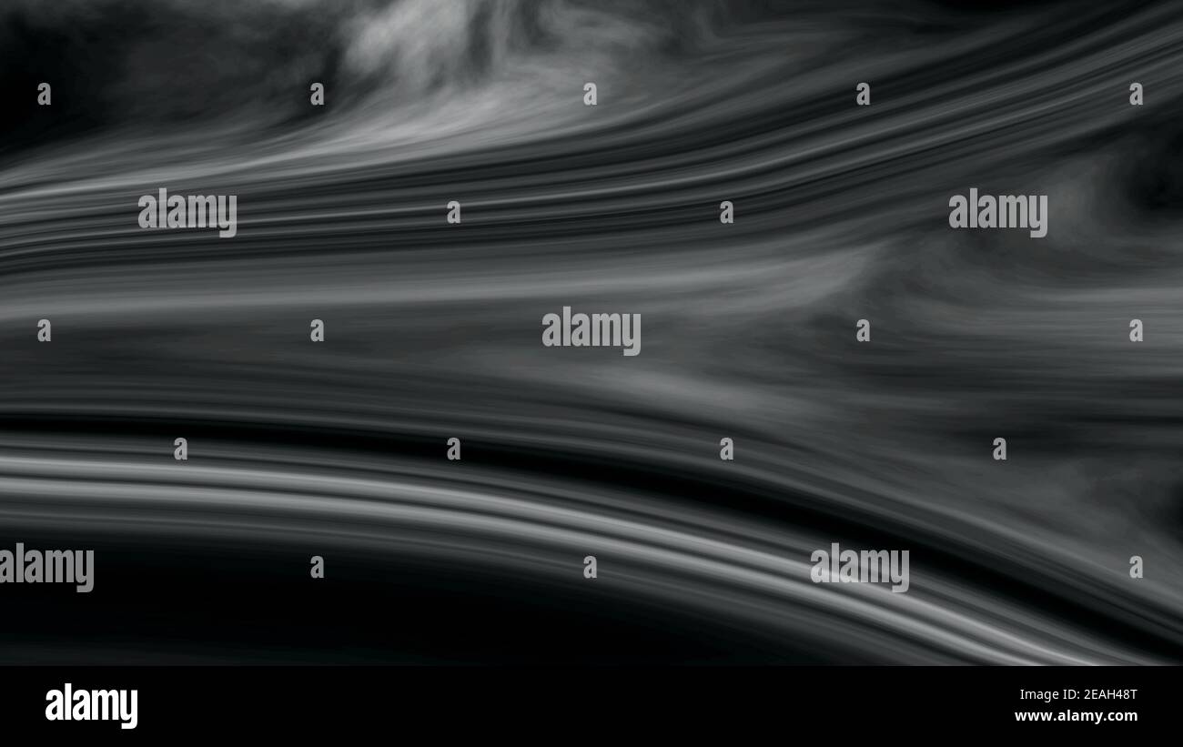 Arrière-plan abstrait de peintures acryliques dans des tons noirs avec une brume, un espace de copie, un arrière-plan pour le texte, des peintures à l'huile, un arrière-plan en marbre. Banque D'Images
