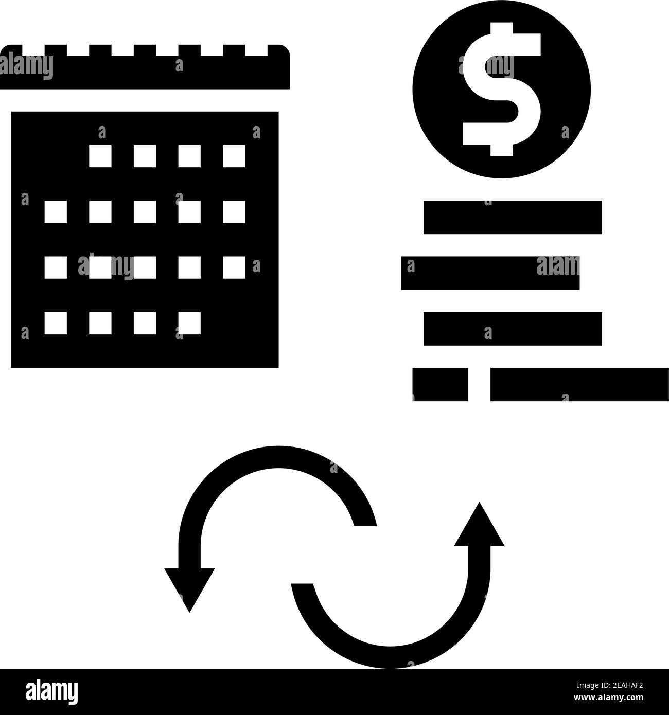 illustration d'un vecteur d'icône de glyphe d'allocation de sécurité sociale Illustration de Vecteur