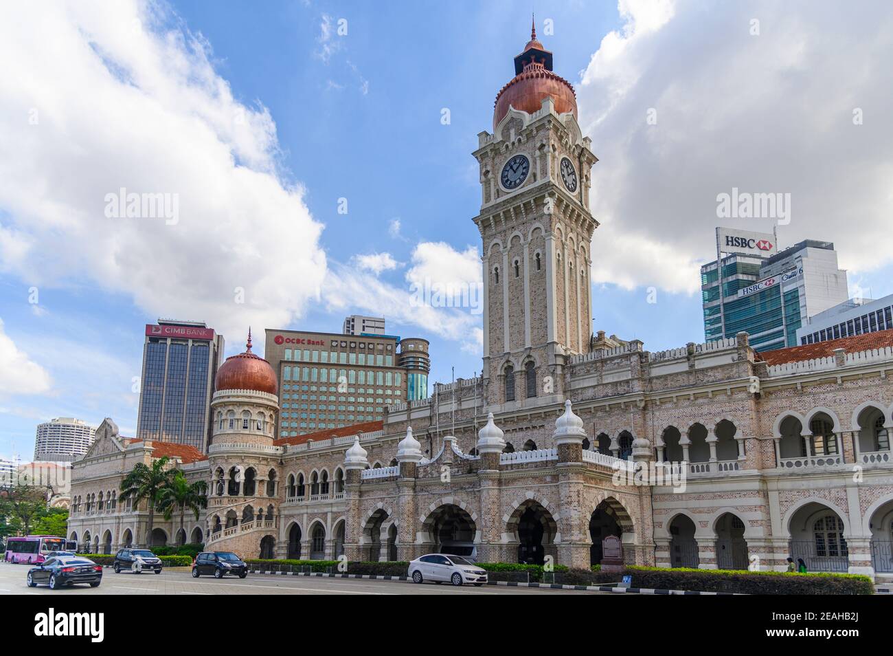Le bâtiment Sultan Abdul Samad près de la place de l'indépendance à Kuala Lumpur, Malaisie Banque D'Images