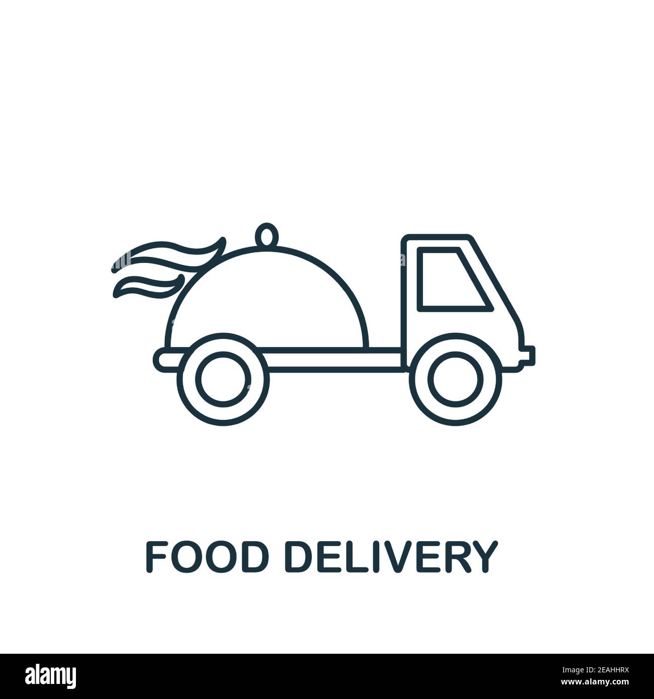 Icône livraison de nourriture. Un élément simple de la collecte de la livraison. Icône Creative Food Delivery pour la conception de sites Web, les modèles, les infographies et plus encore Illustration de Vecteur