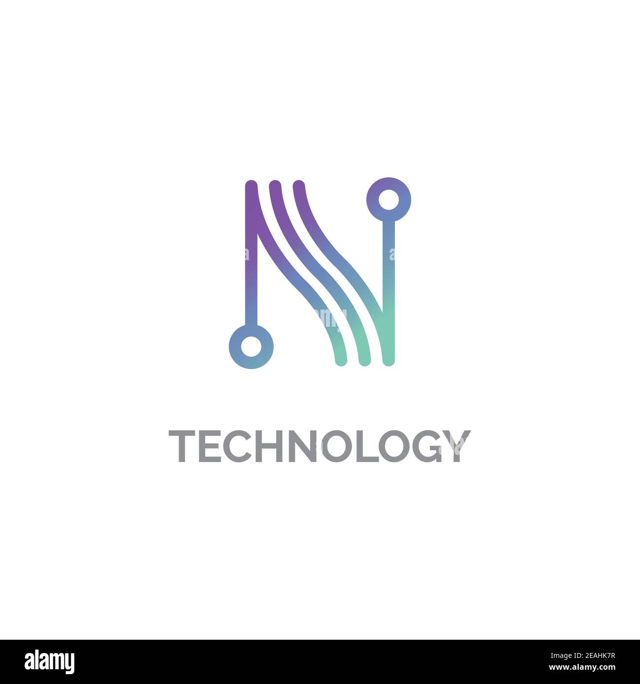 Modèle vectoriel de motif lettre N avec logo à points Illustration de Vecteur