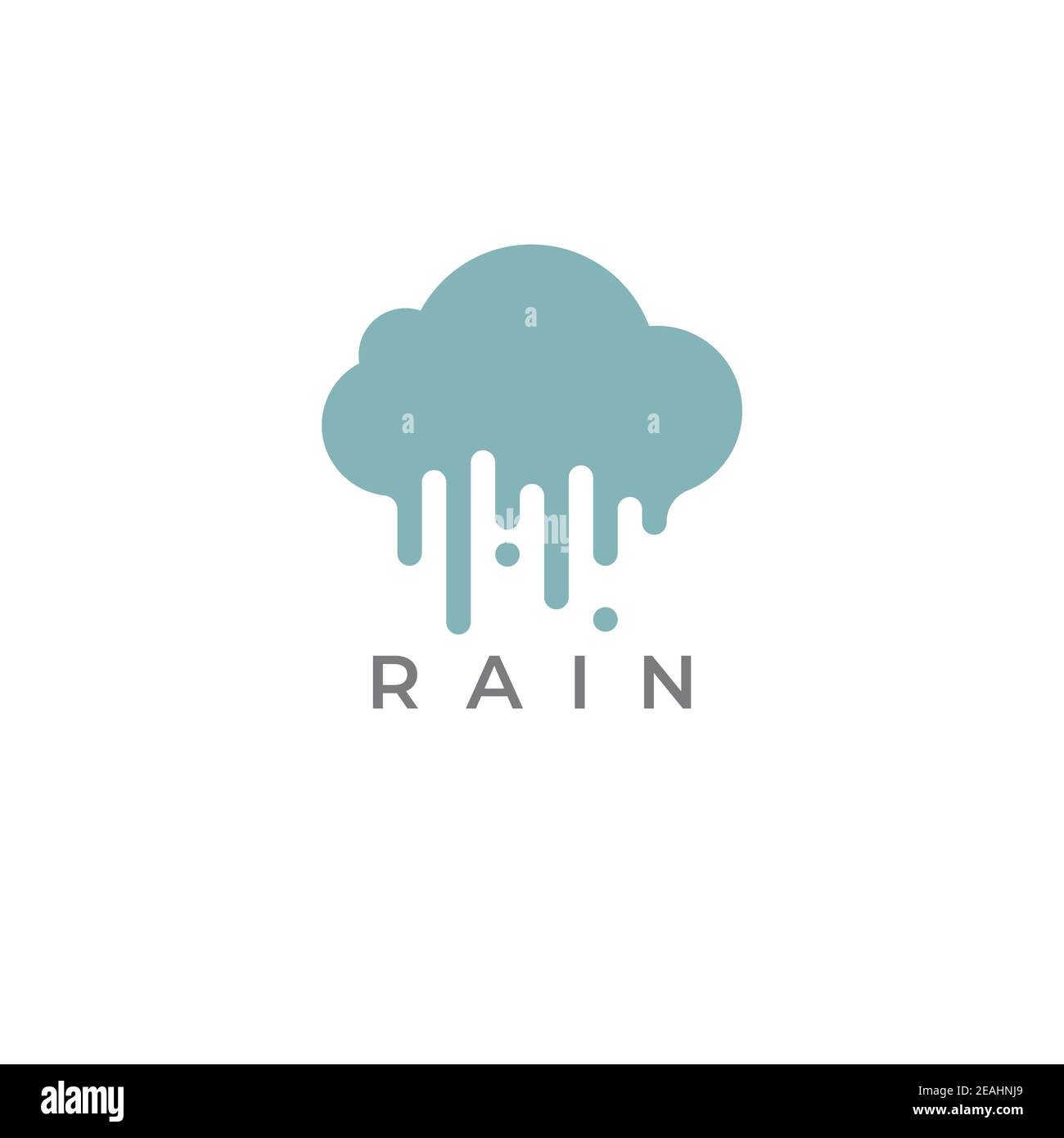 Modèle vectoriel d'illustration du logo Rain Illustration de Vecteur