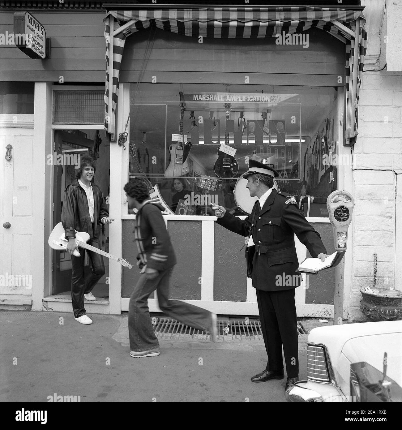Trevor Rabin guitariste, auteur-compositeur-interprète et compositeur 1978 Royaume-Uni Banque D'Images