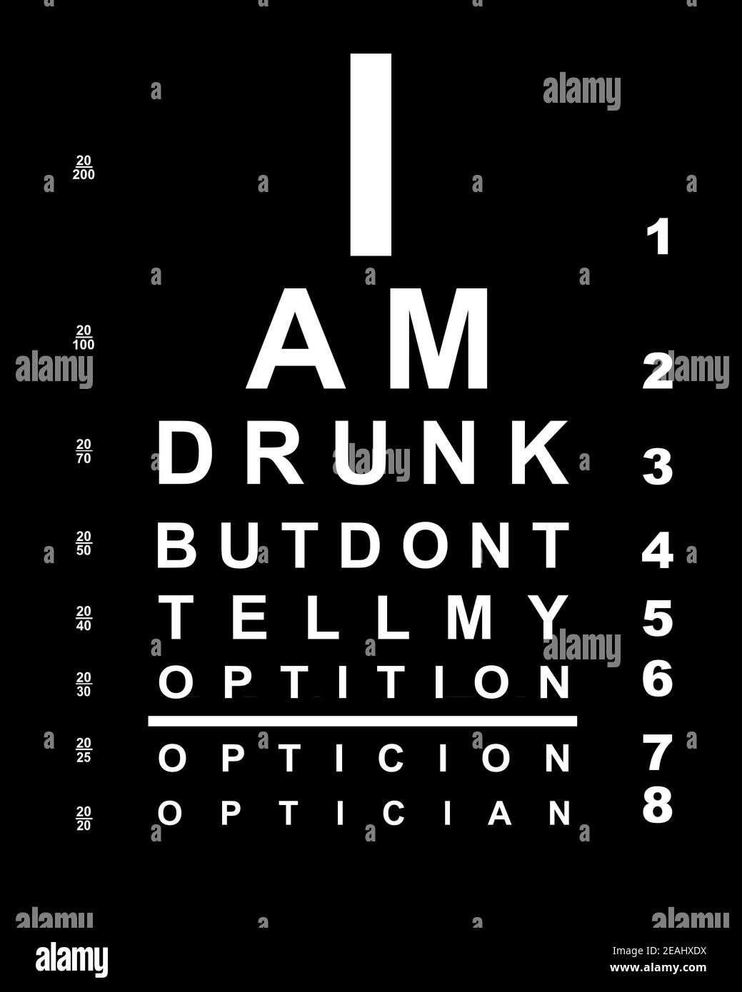 Graphique drôle d'œil d'ivresse Banque D'Images