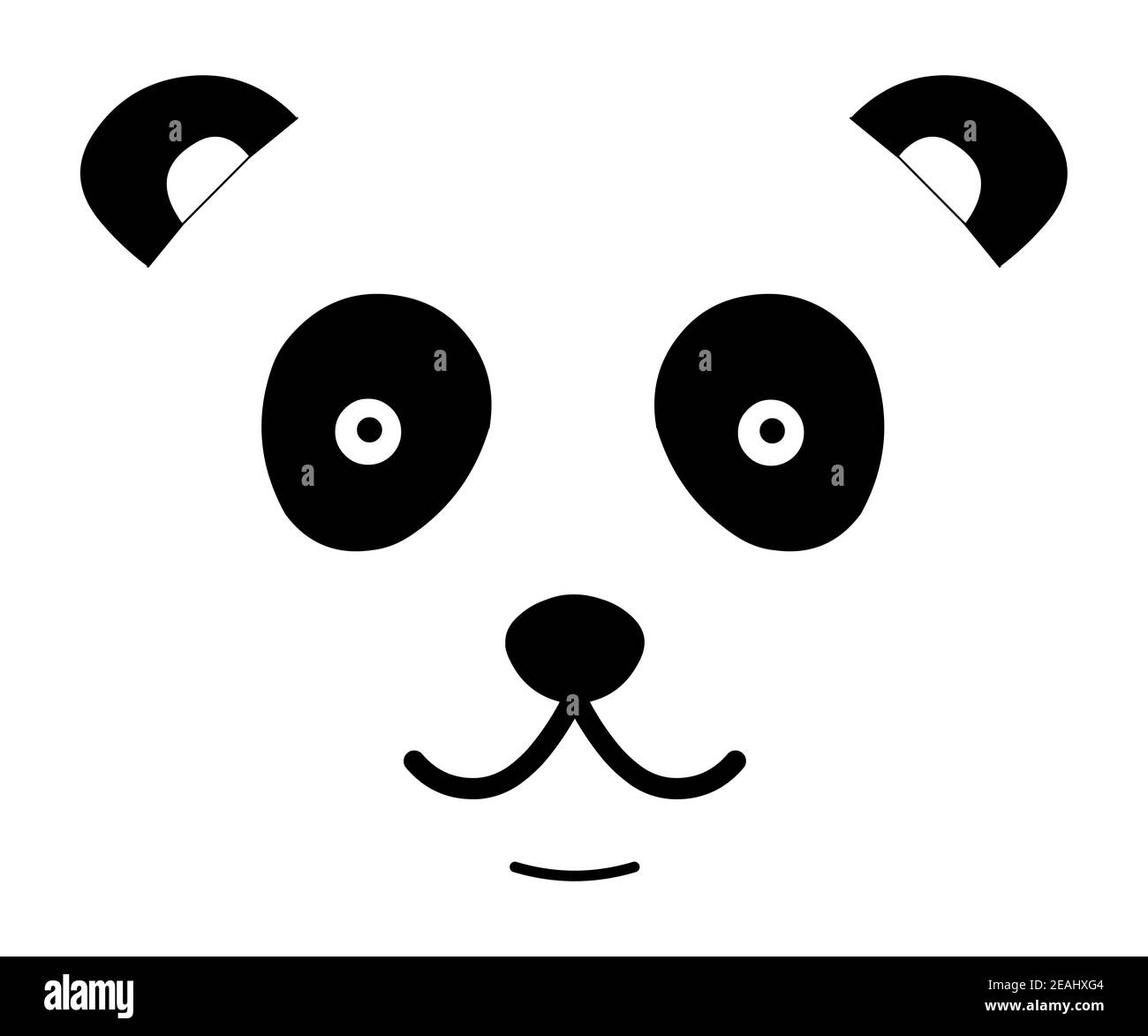 Joli visage de panda Banque D'Images