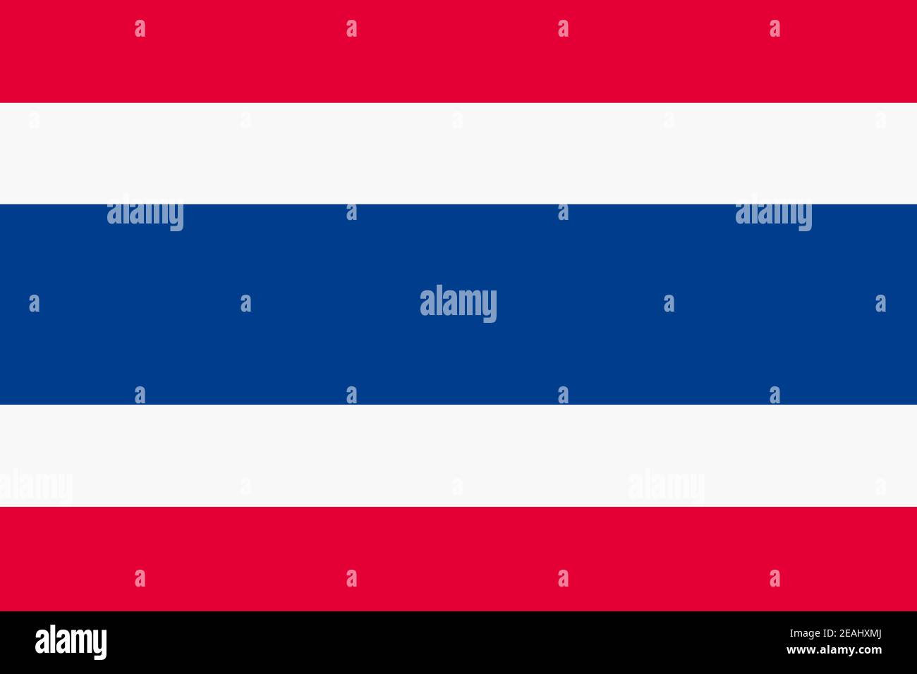 Illustration d'arrière-plan à rayures bleu blanc rouge drapeau thaïlandais Banque D'Images