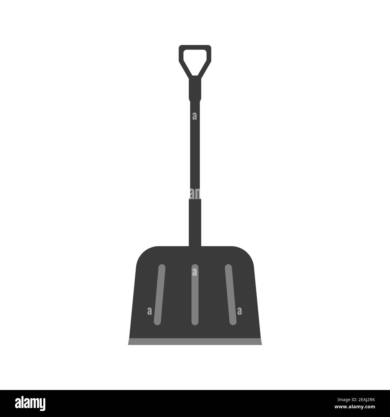 image vectorielle d'une pelle à neige sur un isolat blanc Illustration de Vecteur