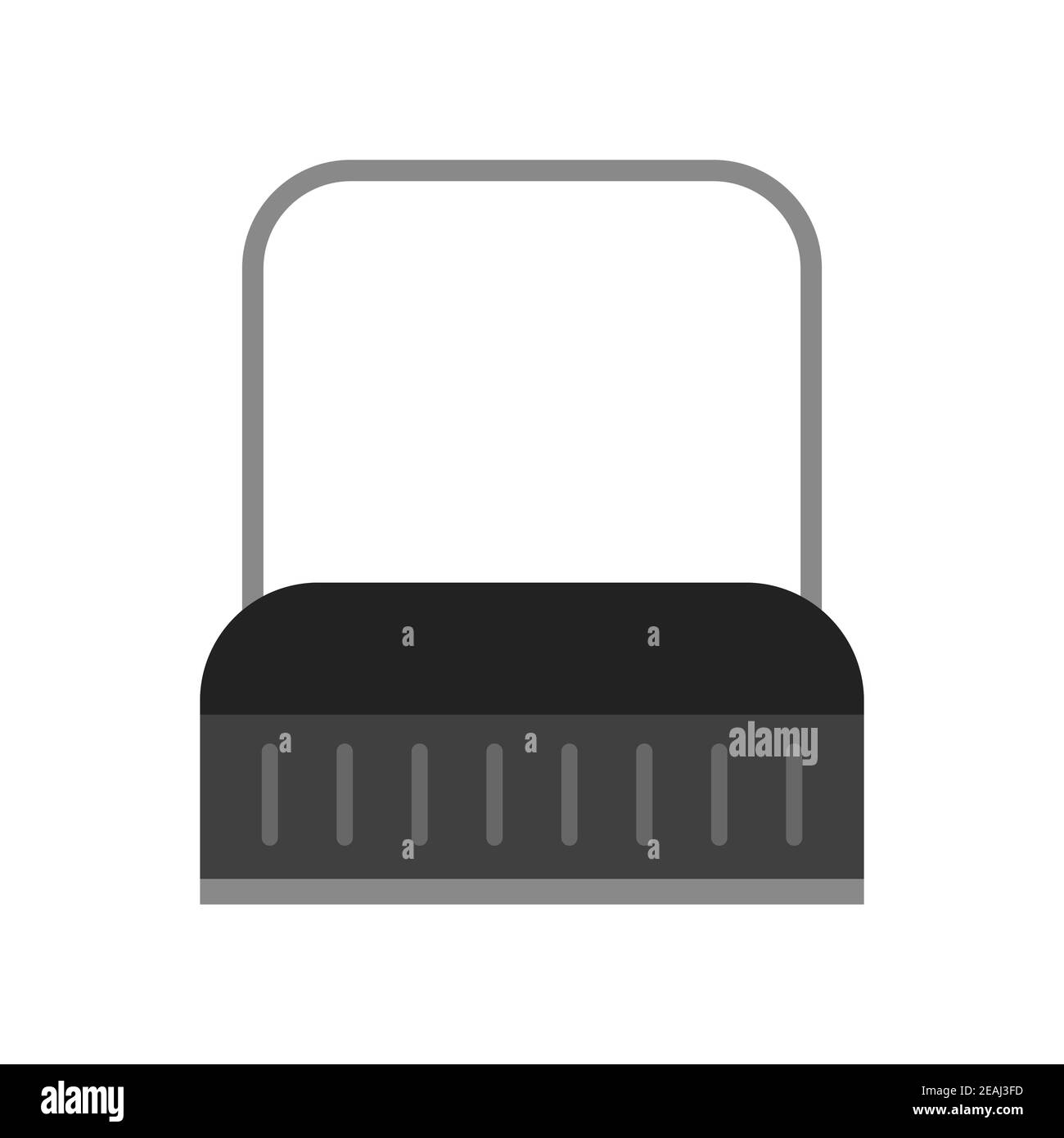 image vectorielle d'une pelle à neige sur un isolat blanc Illustration de Vecteur