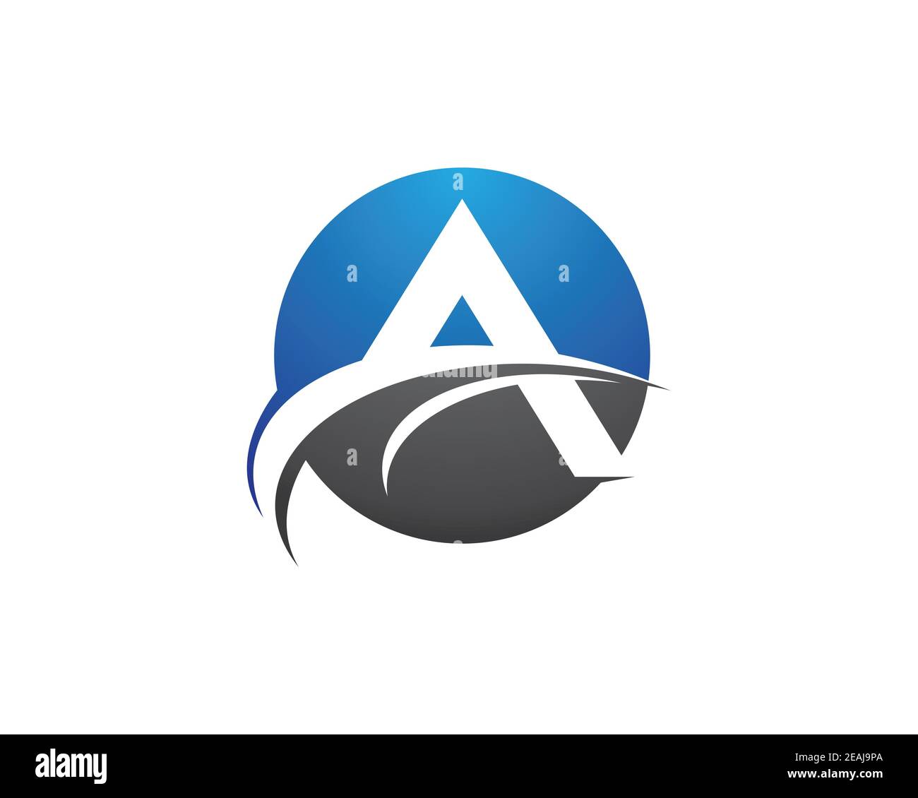 Lettre un symbole illustration design Banque D'Images