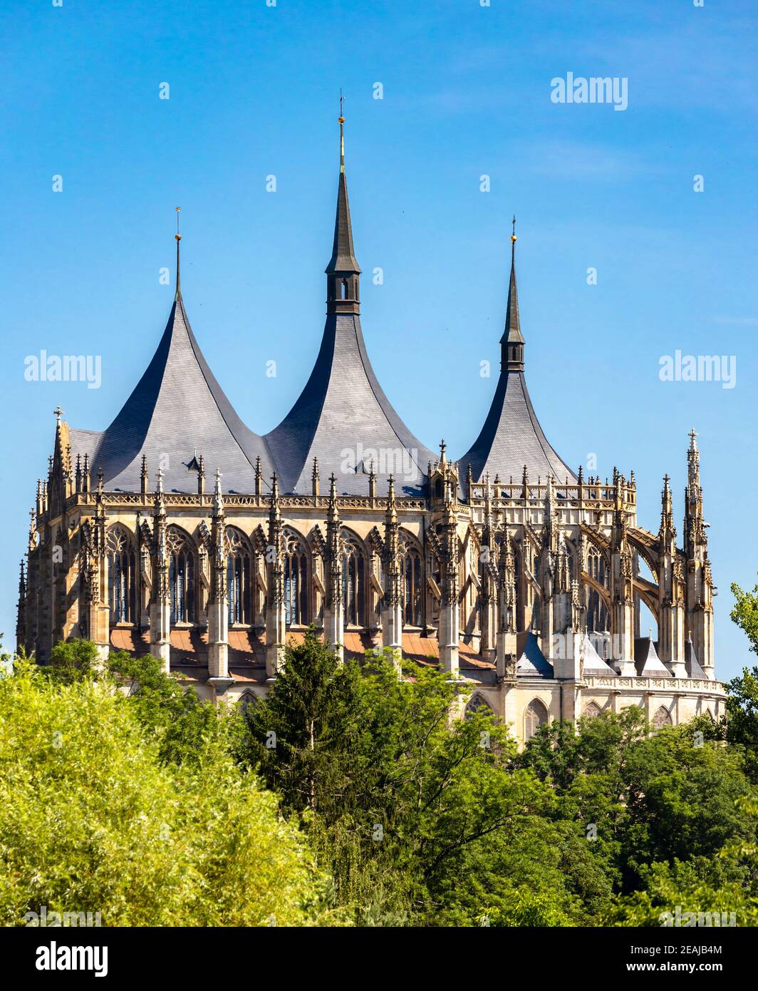 Kutna Hora. Cathédrale St Barbara, site de l'Unesco, République Tchèque Banque D'Images