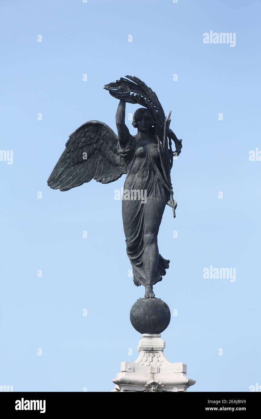 Ange de la Victoire, Parme, Italie Banque D'Images