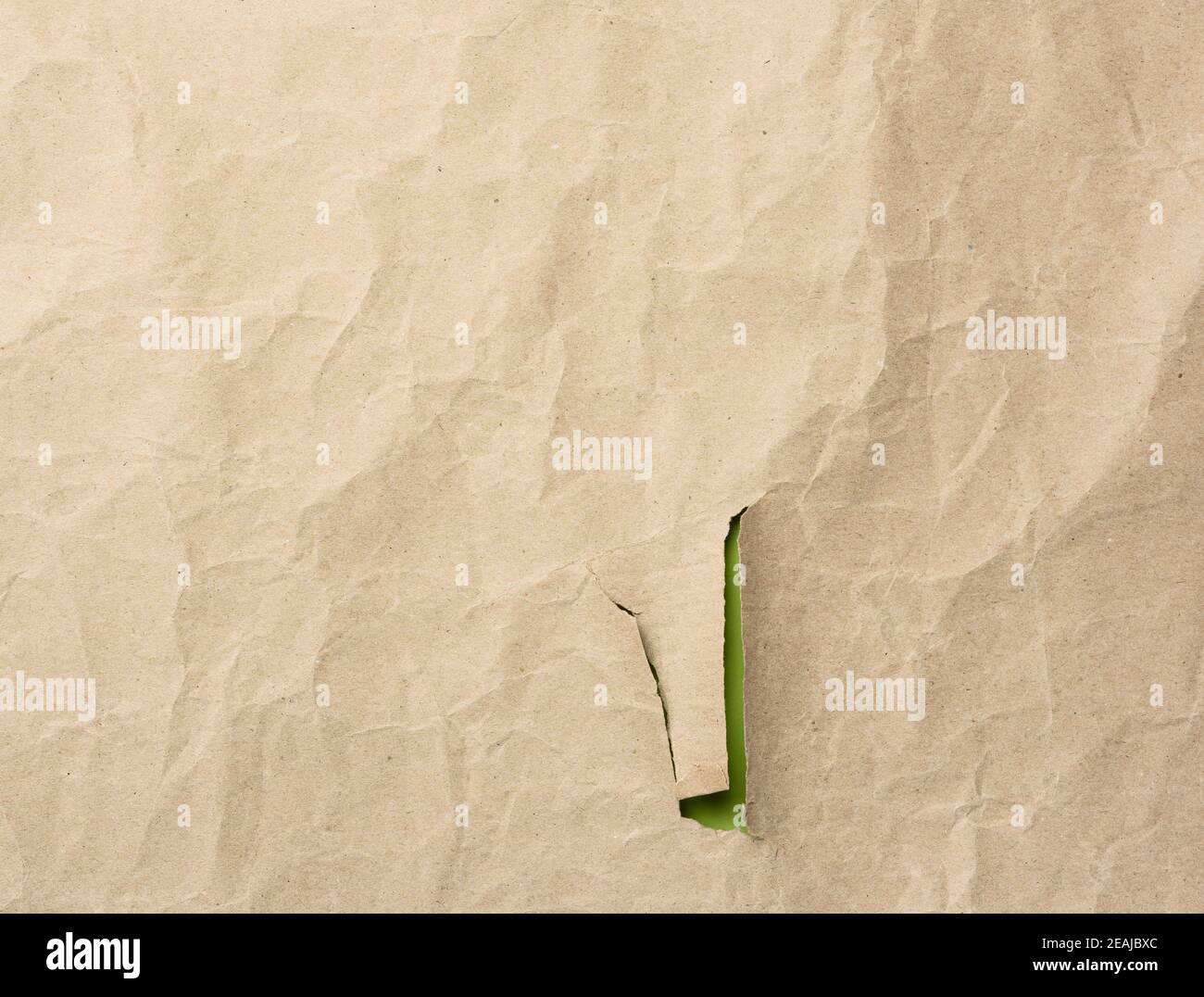 feuille vide de papier kraft brun d'emballage, texture pour le concepteur Banque D'Images