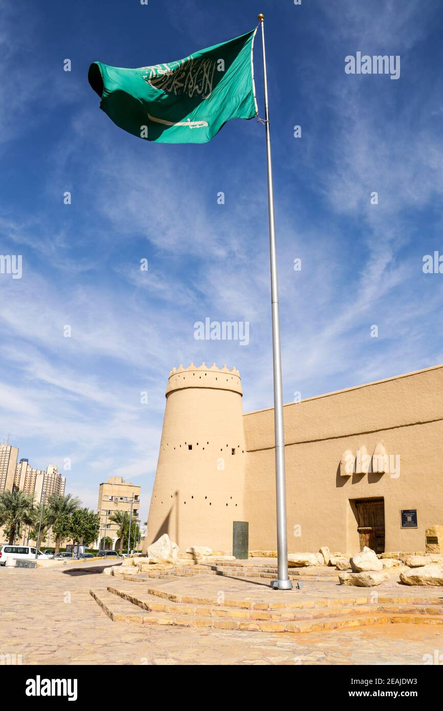 RIYAD, ARABIE SAOUDITE - 24 DÉCEMBRE 2020 : fort de Masmak et aucun touriste en raison des restrictions de corona à Riyad, Arabie Saoudite Banque D'Images