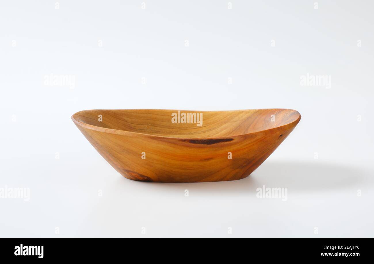 Bol en bois sculpté à la main Banque D'Images