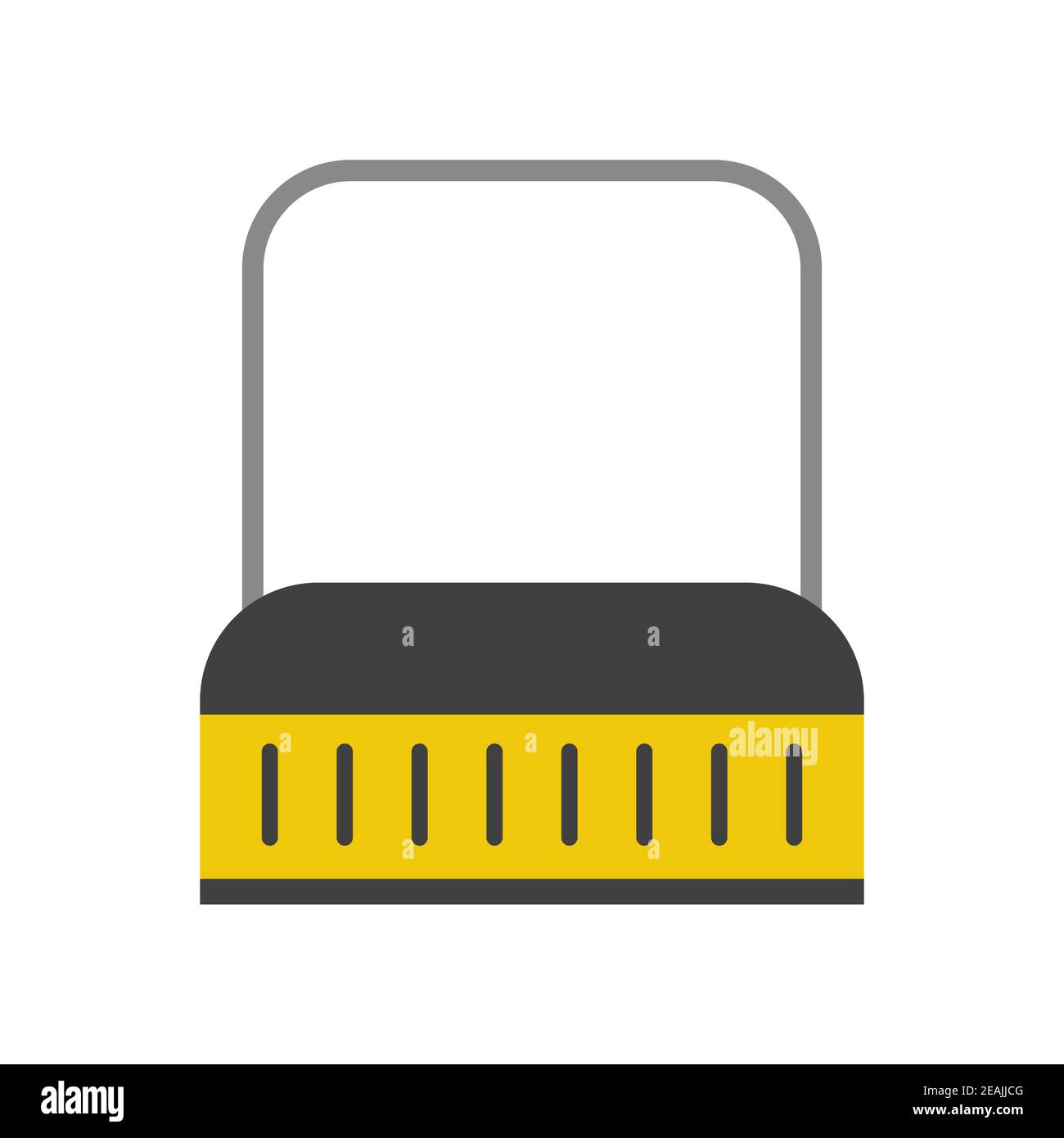 image vectorielle d'une pelle à neige sur un isolat blanc Illustration de Vecteur