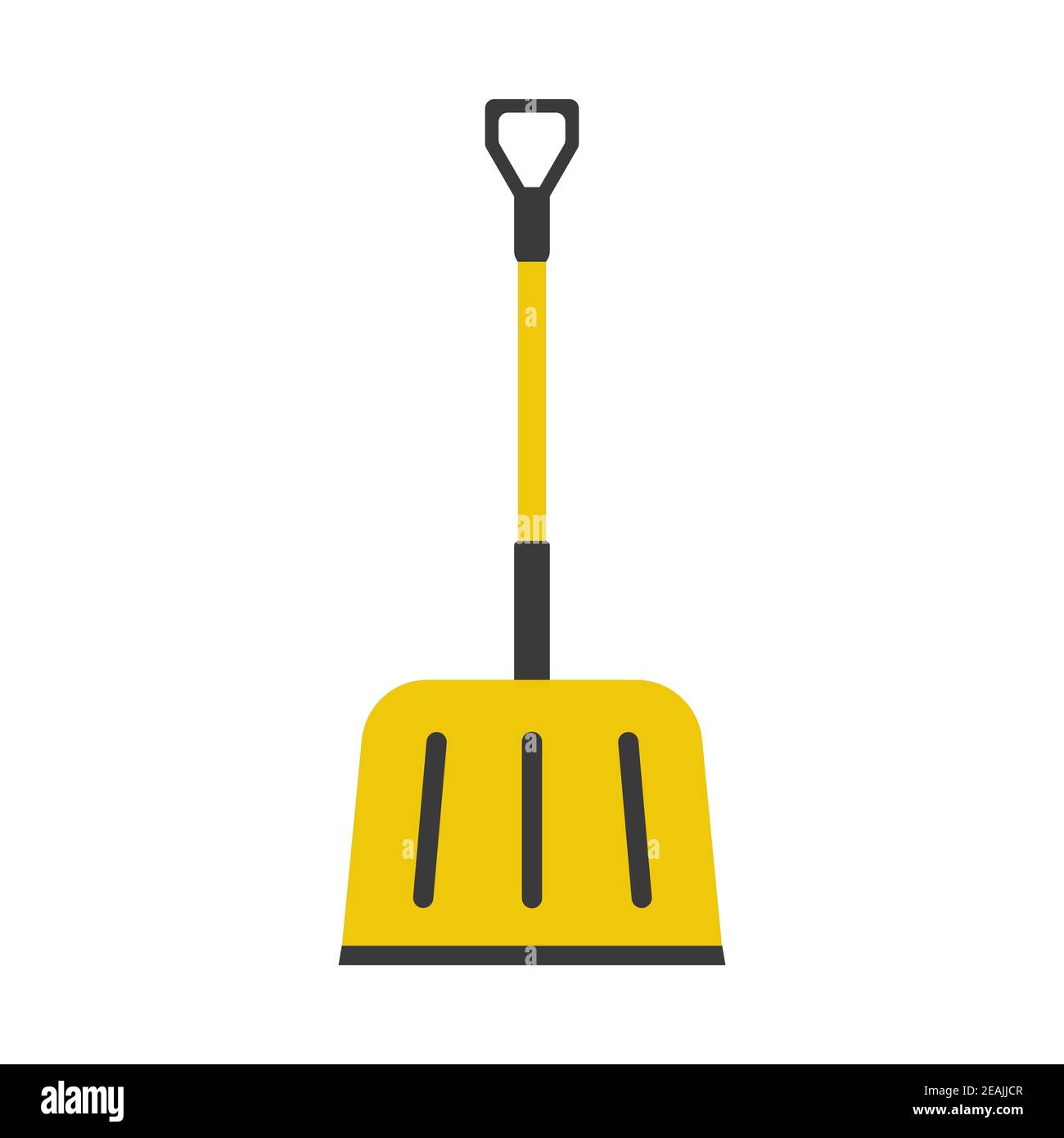 image vectorielle d'une pelle à neige sur un isolat blanc Illustration de Vecteur