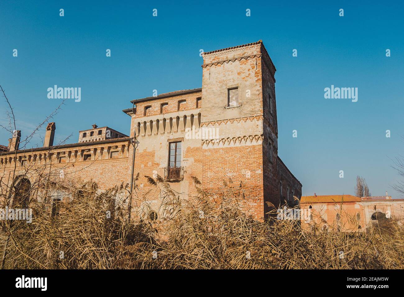Castello di Padernello, Italie Banque D'Images