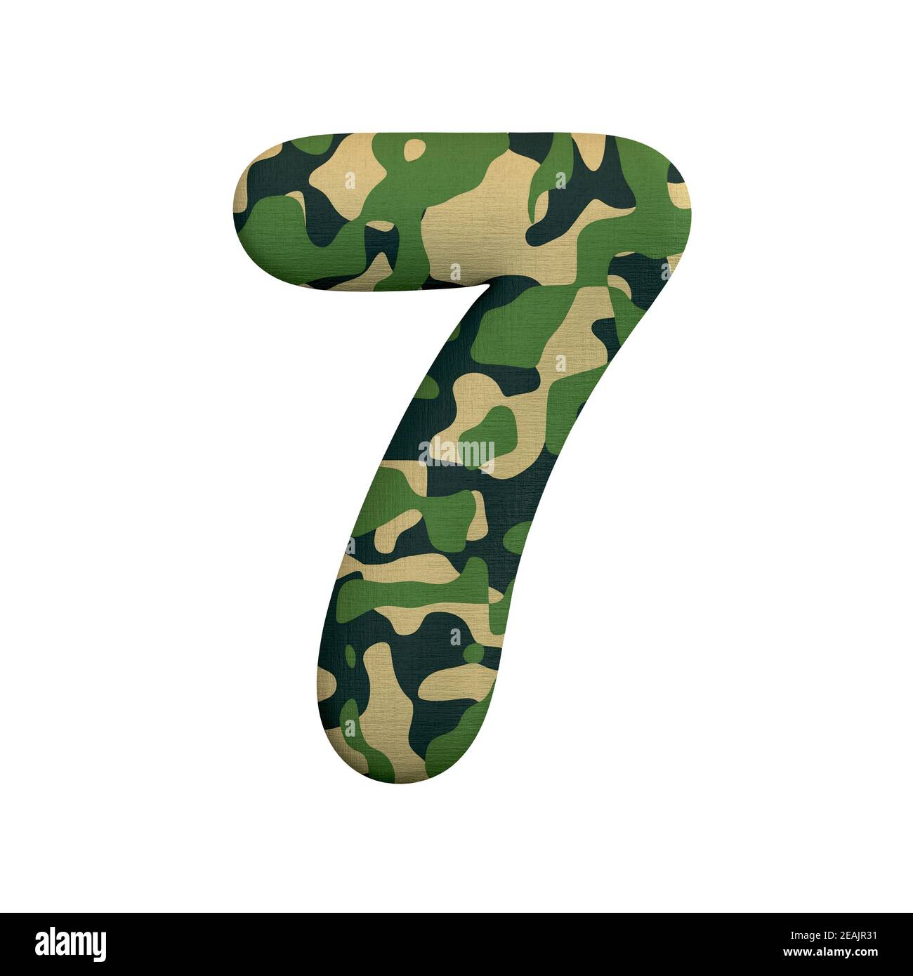 Numéro d'armée 7 - 3d Camo DIGIT - adapté pour l'armée, la guerre ou survaillisme sujets liés Banque D'Images
