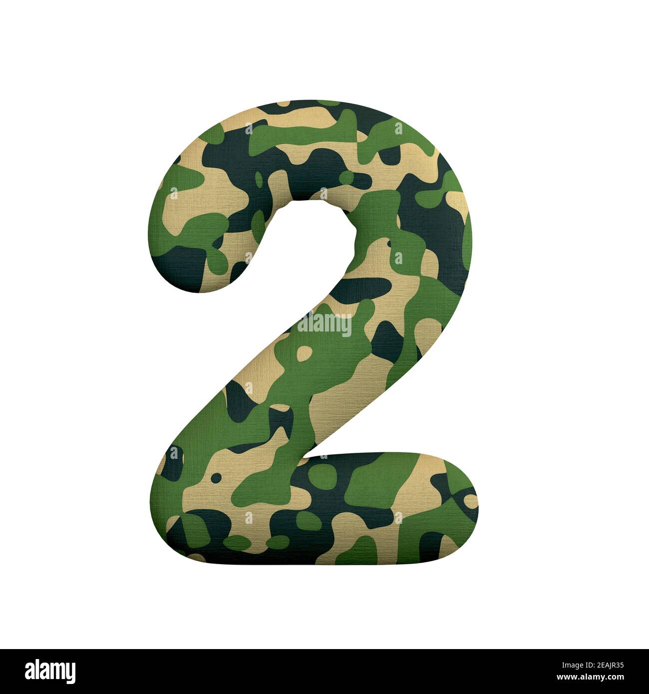 Armée numéro 2 - 3d Camo digit - convient pour l'armée, la guerre ou survalisme sujets liés Banque D'Images