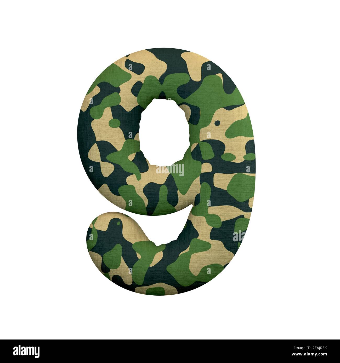 Numéro d'armée 9 - 3d Camo DIGIT - adapté pour l'armée, la guerre ou survaillisme sujets liés Banque D'Images