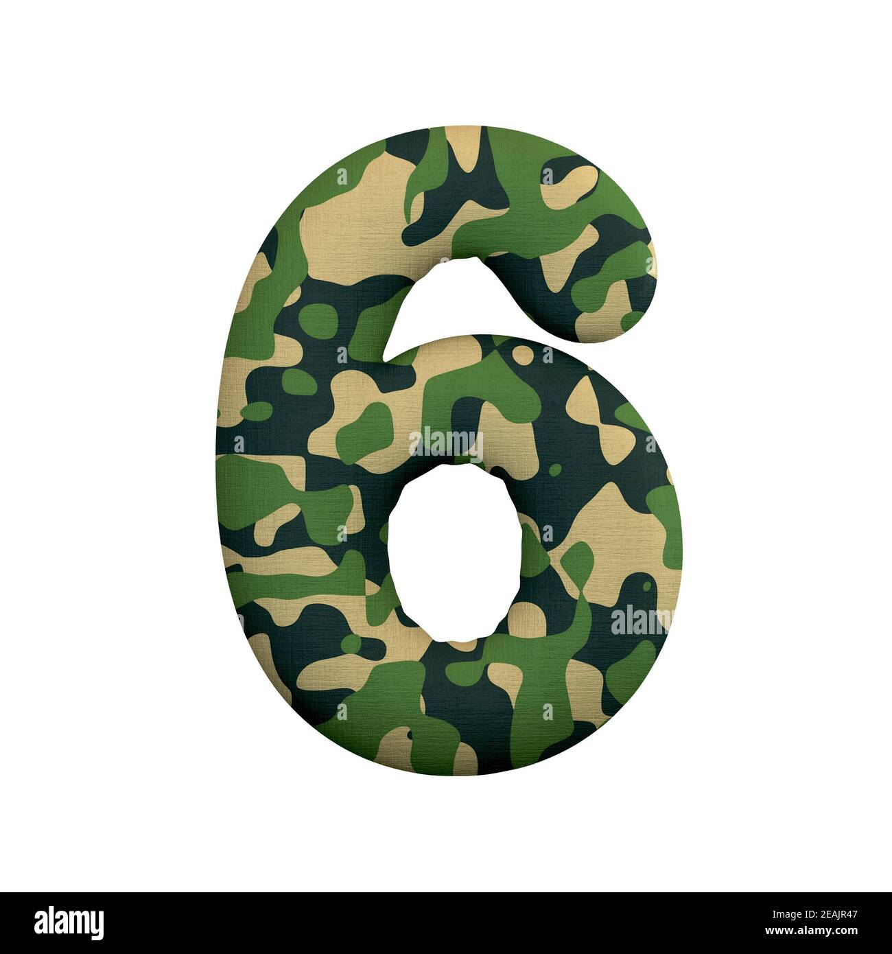 Numéro d'armée 6 - 3d Camo DIGIT - adapté pour l'armée, la guerre ou survaillisme sujets liés Banque D'Images