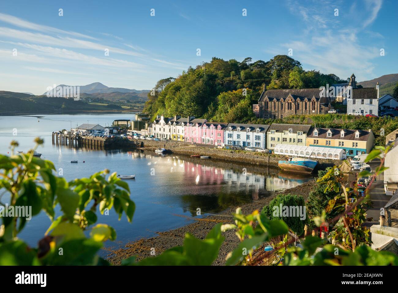 Port de Portree, Isle os Skye Banque D'Images