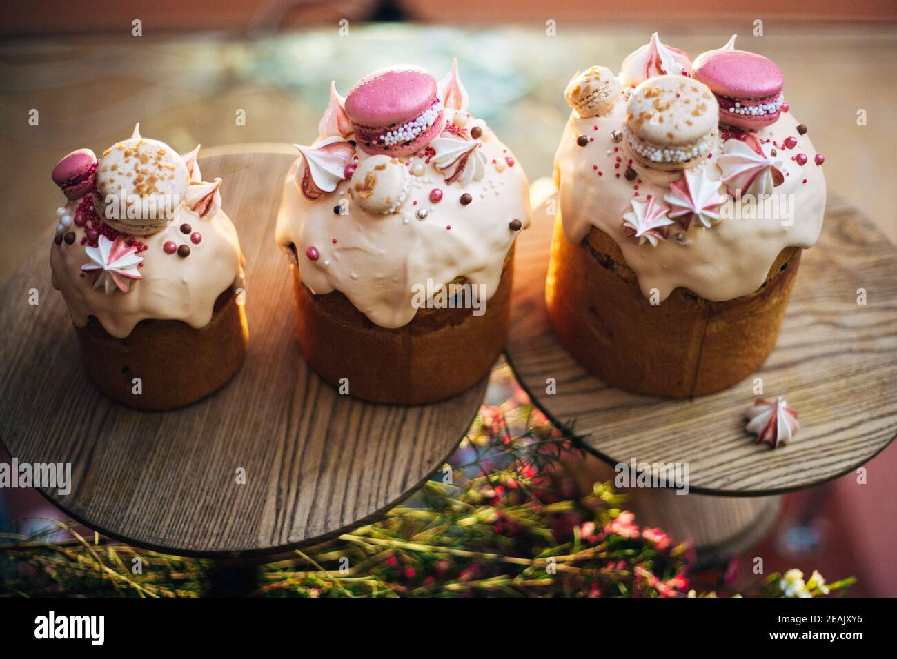 Des gâteaux de Pâques délicieux et délicieux pour les vacances Banque D'Images