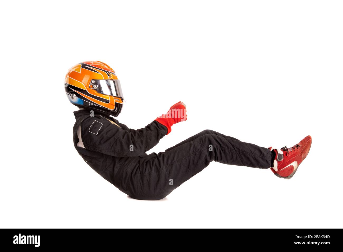 Pilote de course Banque D'Images