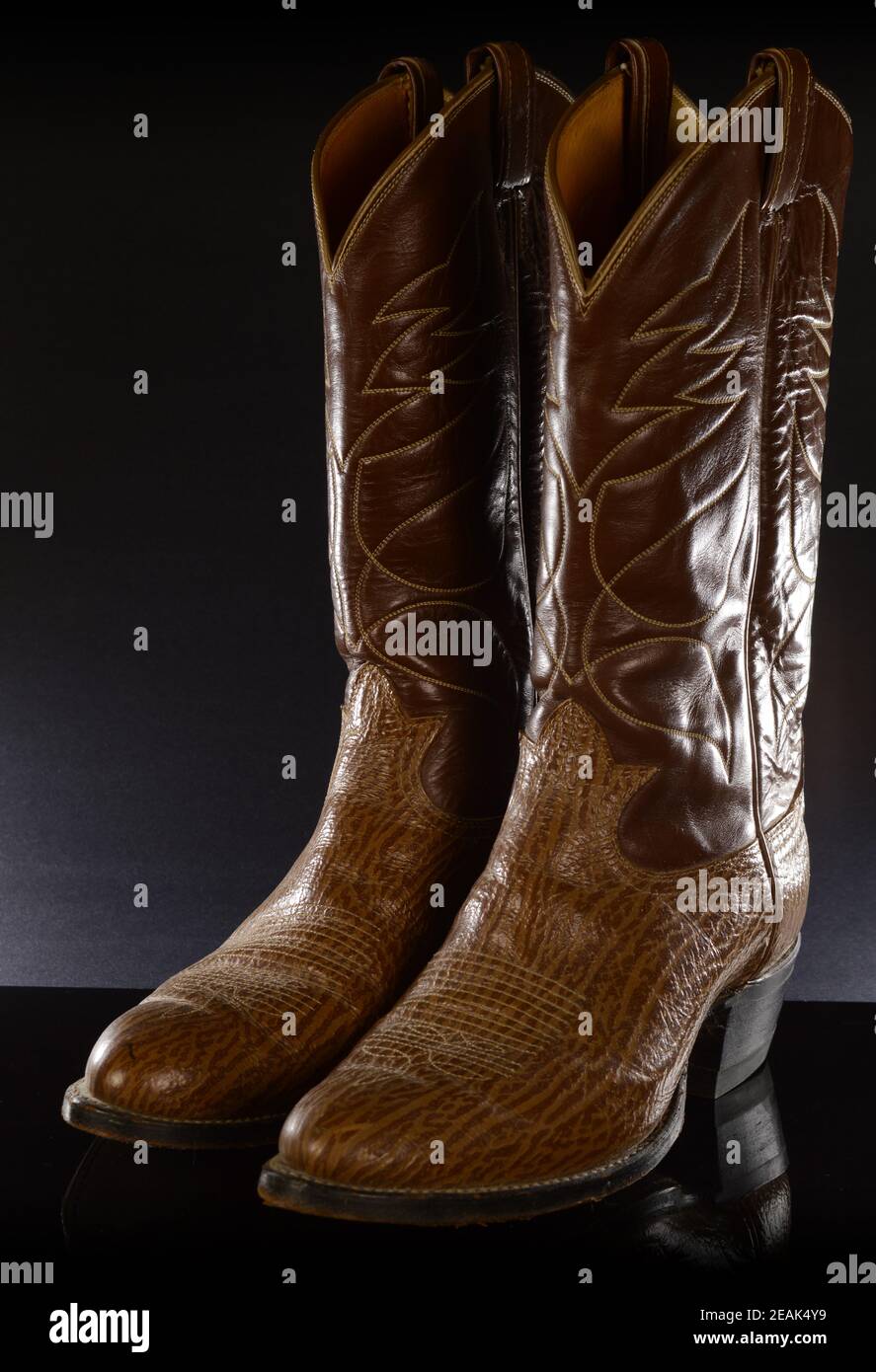 Paire de bottes de cowboy Banque D'Images