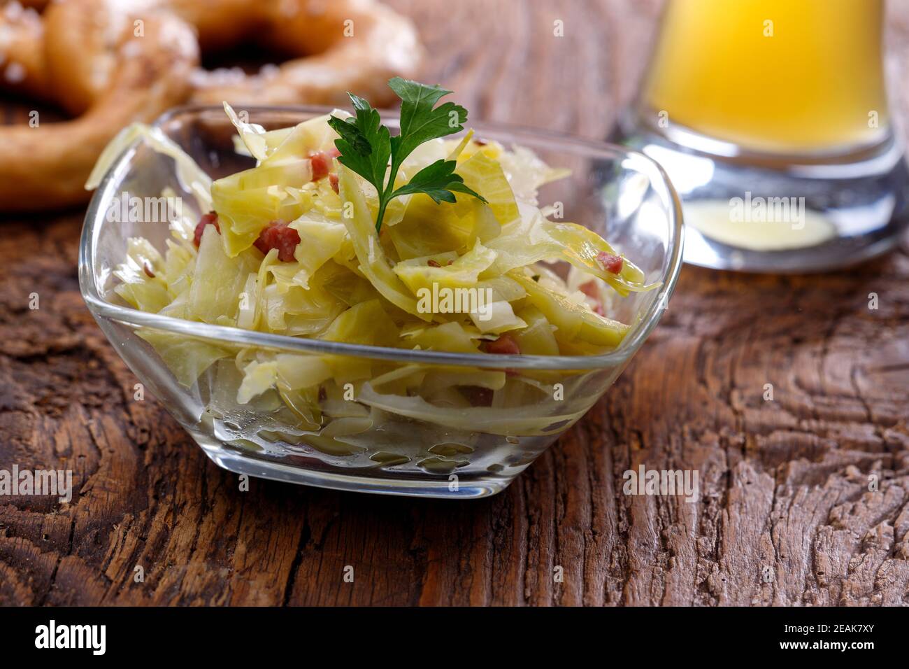 Salade de chou de Bavière Banque D'Images