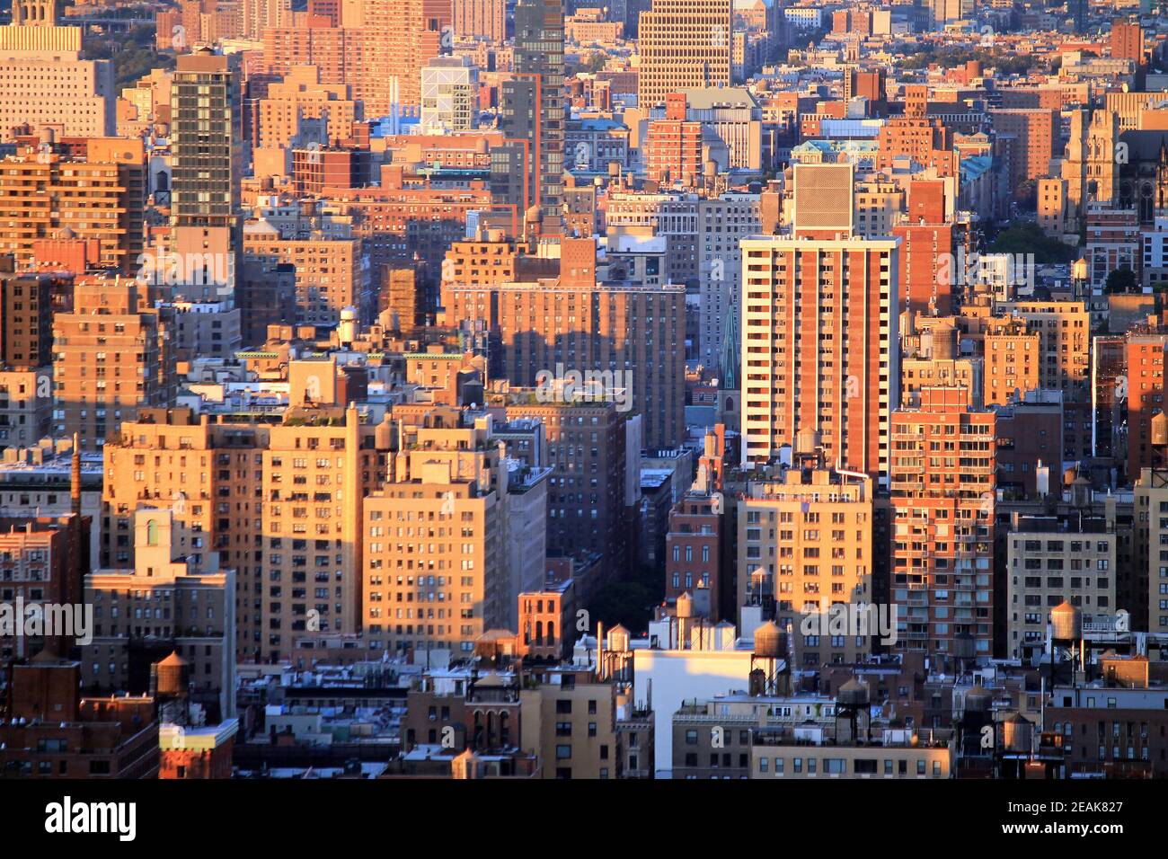 Vue des bâtiments dans le côté supérieur ouest de New York Banque D'Images