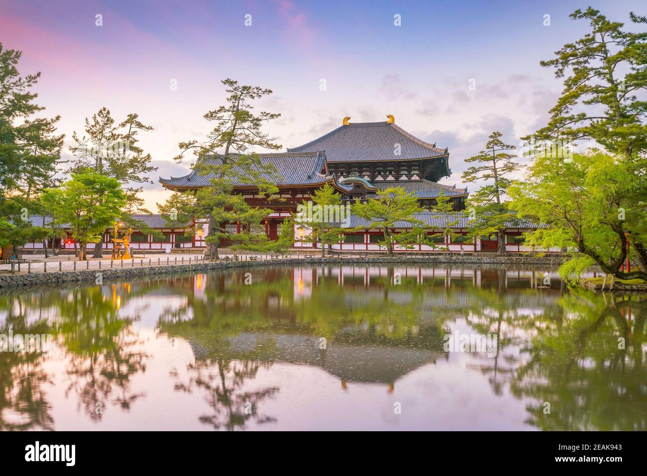 Temple Todaiji à Nara, Japon Banque D'Images