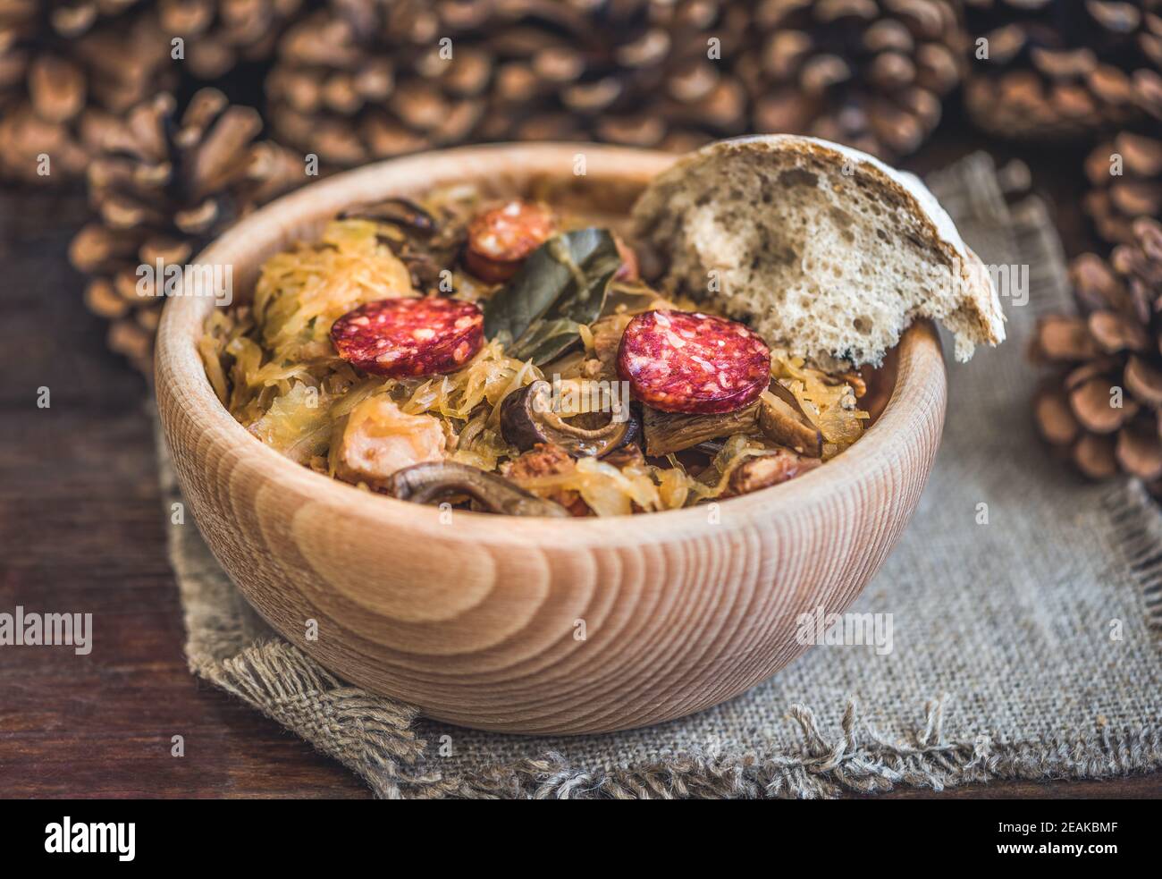 Soupe aux choux Banque D'Images