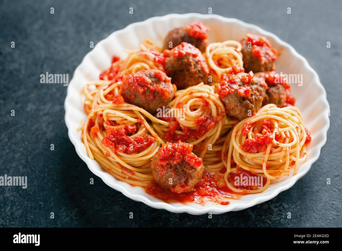 sauce tomate rustiques italienne américaine à spaghetti Banque D'Images