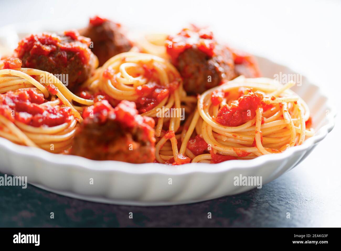 sauce tomate rustiques italienne américaine à spaghetti Banque D'Images