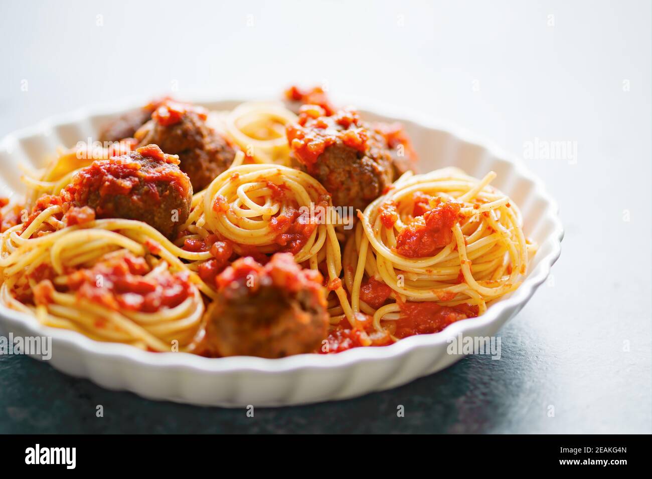 sauce tomate rustiques italienne américaine à spaghetti Banque D'Images