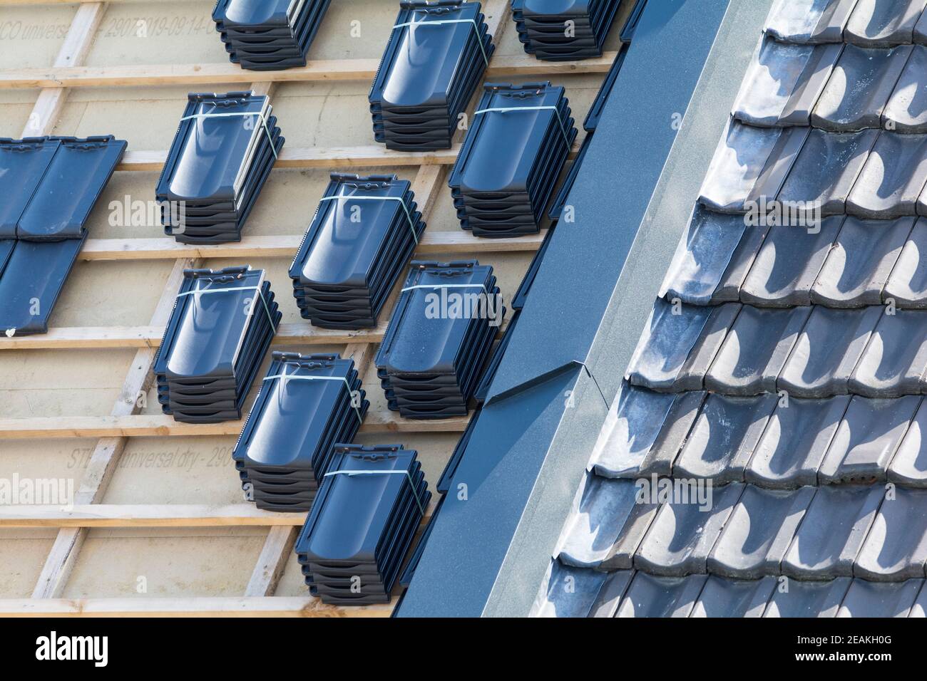 charpenterie de toit Banque D'Images
