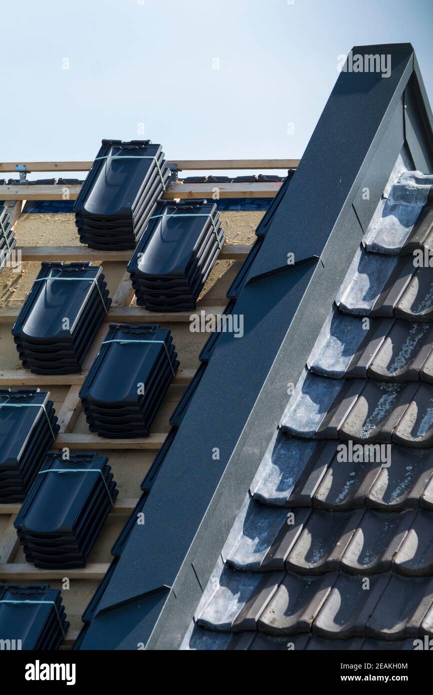 charpenterie de toit Banque D'Images