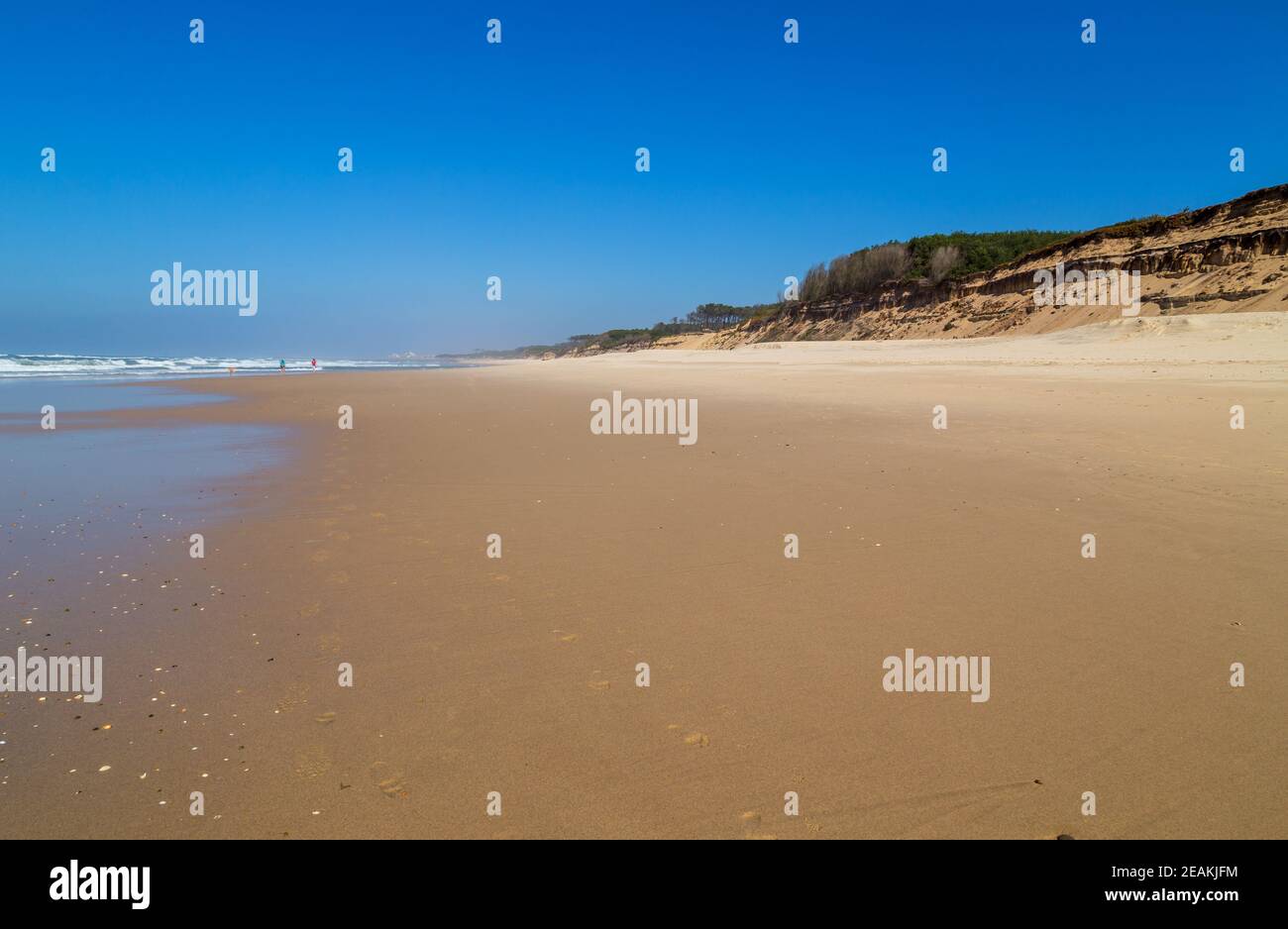 Belle plage d'Aveiro Banque D'Images