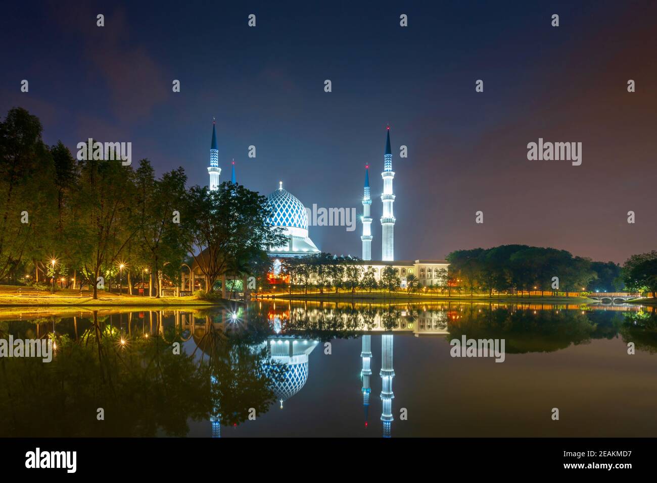 Une vue panoramique sur Shah Alam, la capitale de Selangor. Banque D'Images