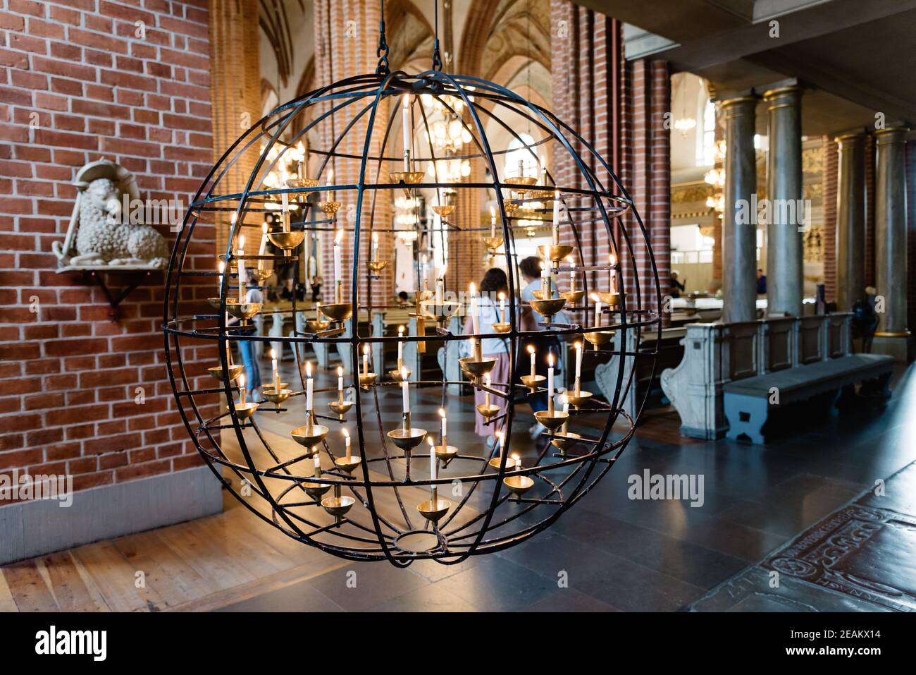 Stockholm, Suède - 8 août 2019 : vue intérieure de l'église de Storkyrkan, la plus ancienne église de Gamla stan Banque D'Images