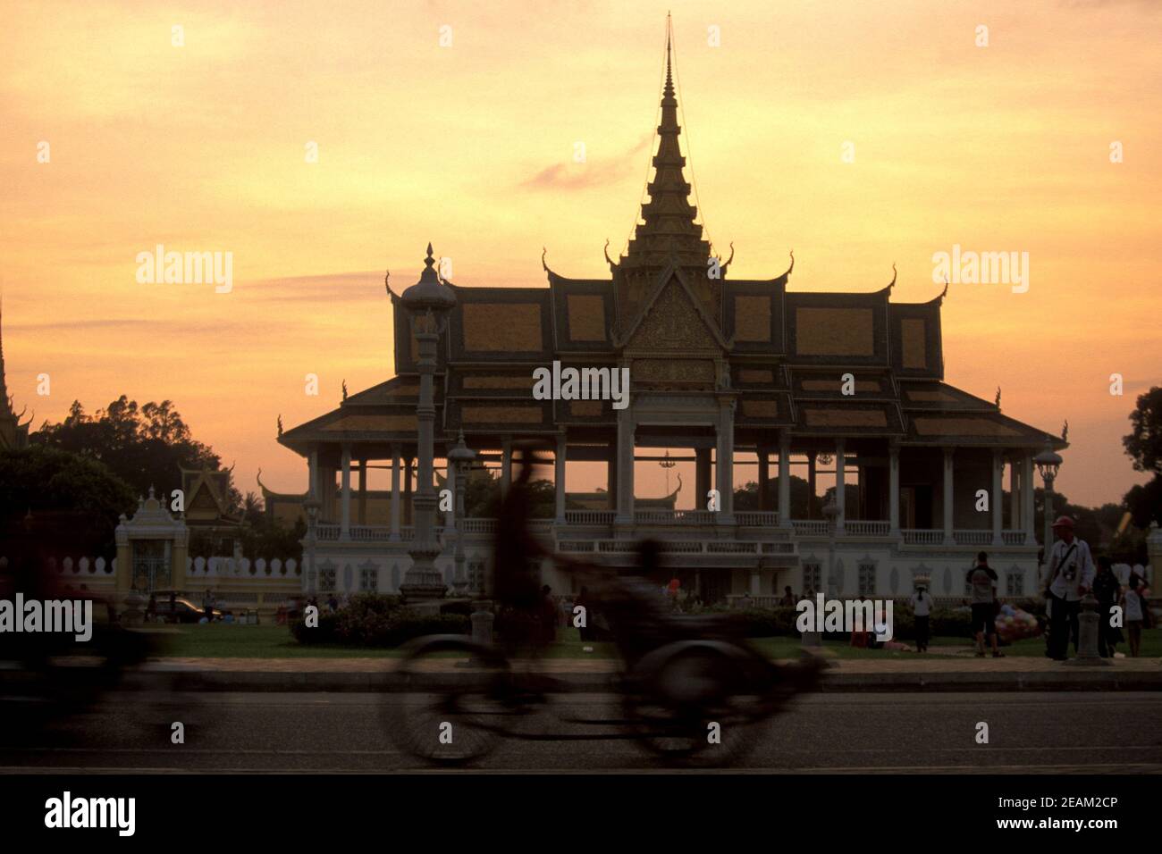 CAMBODGE PHNOM PENH ROYAL PALACE PARK Banque D'Images