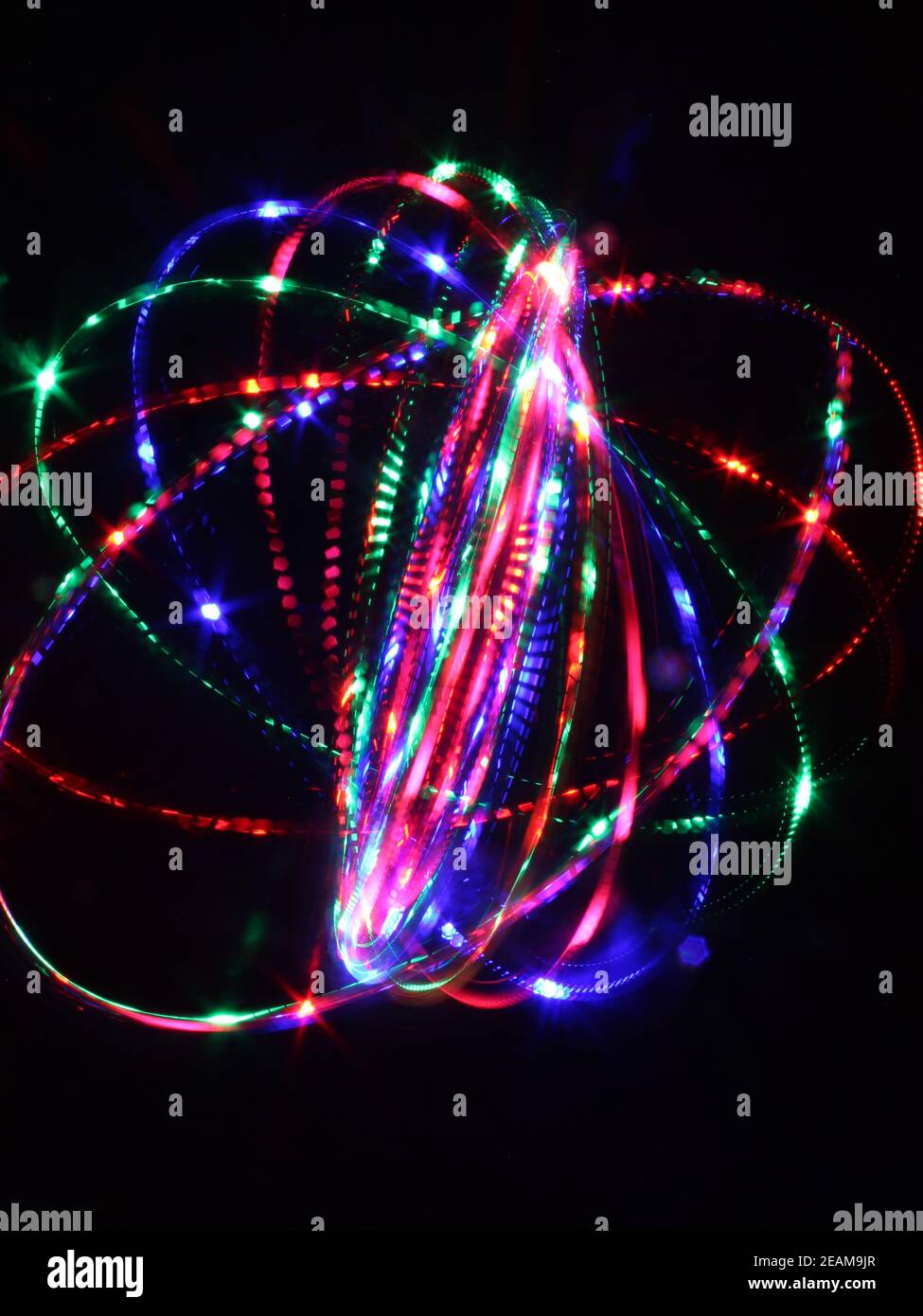 couleurs claires les protons neutrons abstraits forment des arrière-plans Banque D'Images