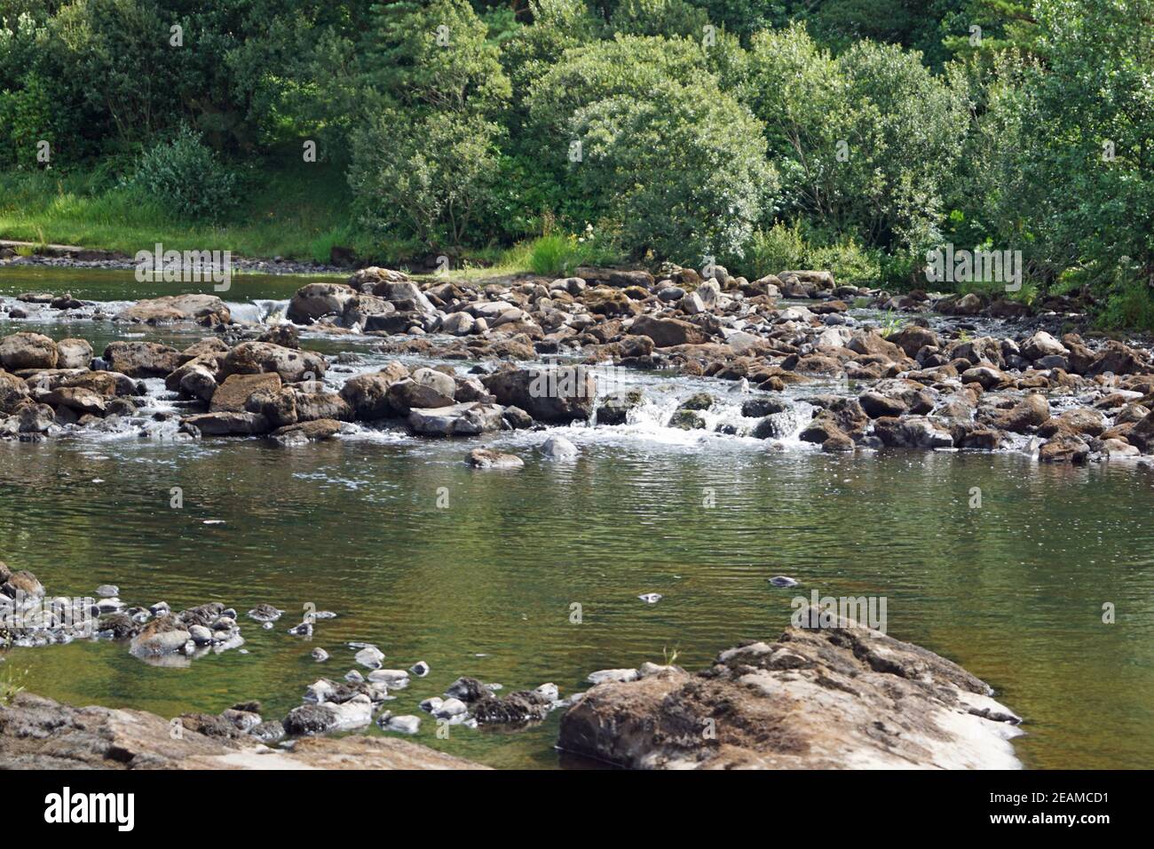 Aasleagh Falls Irlande Banque D'Images