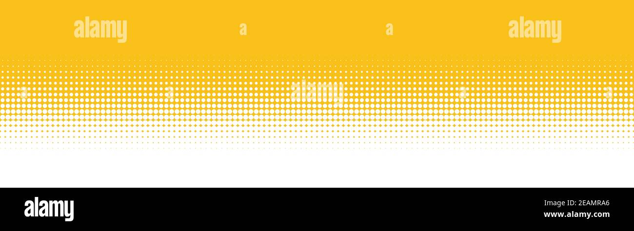 Transition de couleur orange blanc avec points Banque D'Images