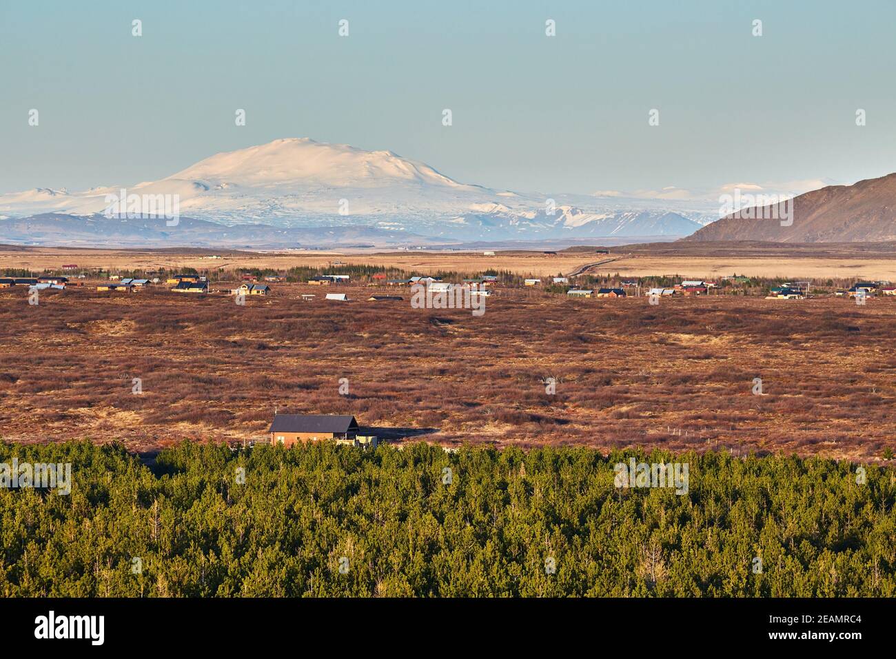 L'Islande Volcan Eyjafjallajokull Paysag Banque D'Images