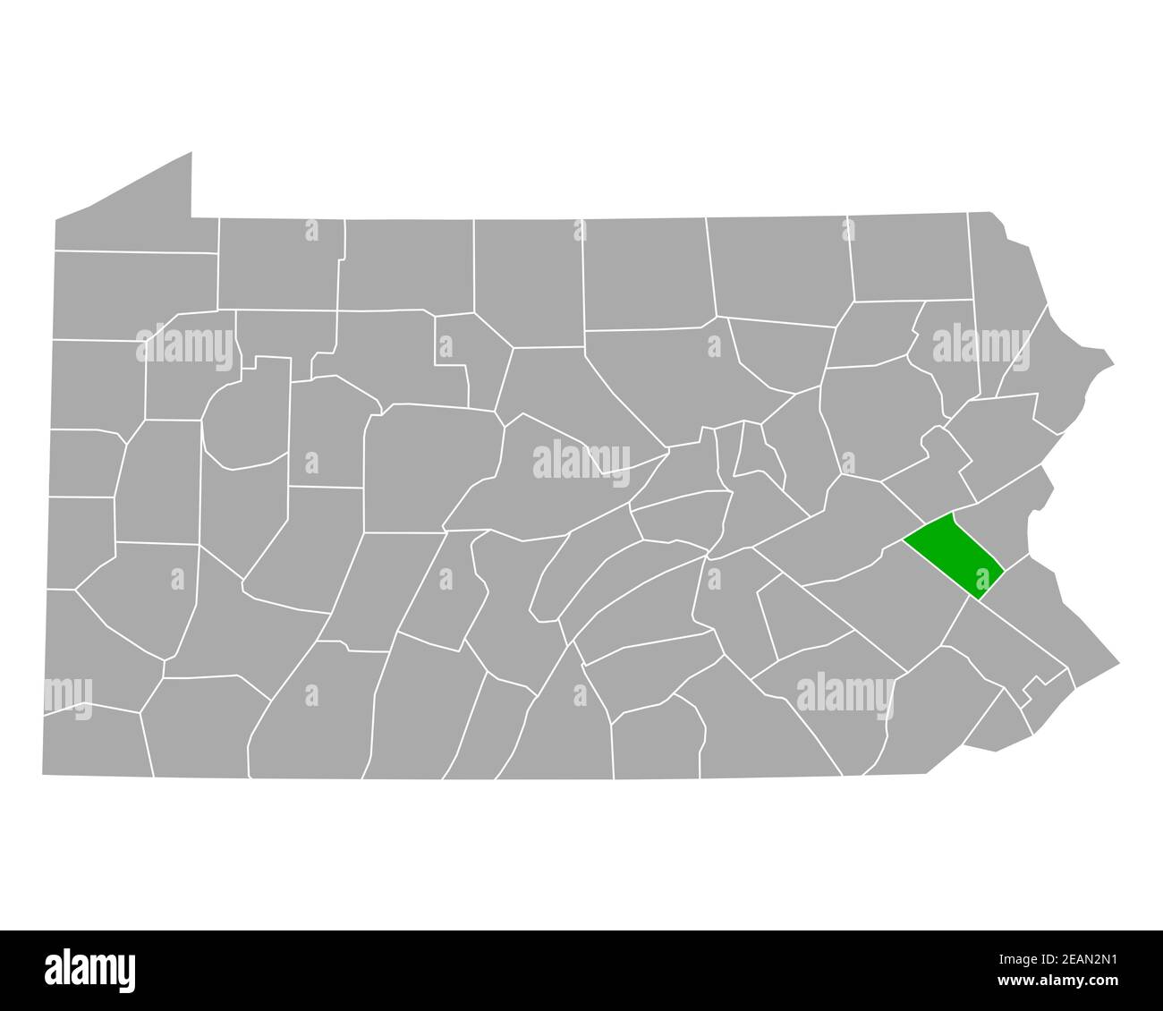 Carte de Lehigh en Pennsylvanie Banque D'Images