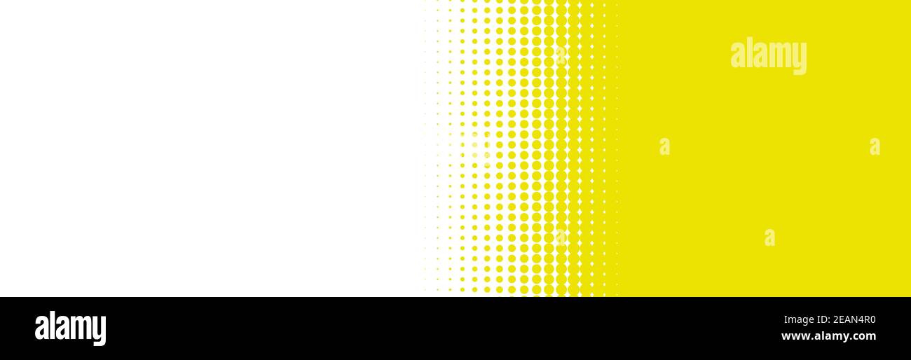 Transition de couleur avec points : blanc à vert jaune Banque D'Images