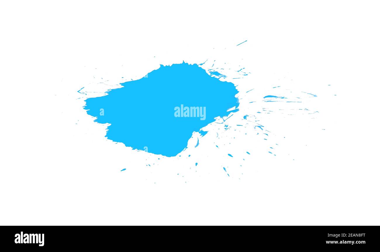 Bleu clair sur fond blanc Banque D'Images